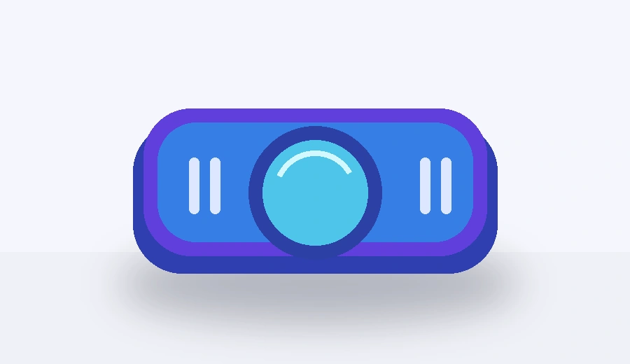 Colourful fidget slider product created for the Fidget Forge shop